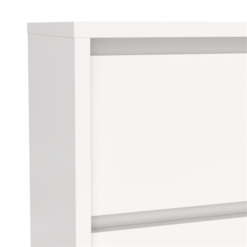 Pemberly Row Set of 4 - 2 Nightstand End Tables and Sideboard and Chest in White