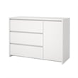 Pemberly Row Set of 4 - 2 Nightstand End Tables and Sideboard and Chest in White
