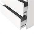 Pemberly Row Set of 3 Nightstand End Table and Sideboard and Chest in White