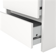 Pemberly Row Set of 2 2-Drawers Bedroom Nightstand End Table in White