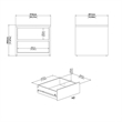 Pemberly Row Set of 2 2-Drawers Bedroom Nightstand End Table in White