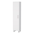 Pemberly Row Contemporary Engineered Wood Storage Cabinet in White
