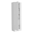 Pemberly Row Contemporary Engineered Wood Storage Cabinet in White