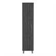 Pemberly Row Contemporary Engineered Wood Storage Cabinet in Smoky Oak