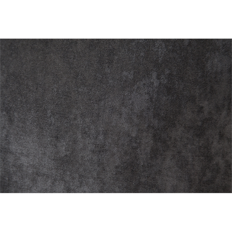 Pemberly Row Traditional Charcoal & Black Faux Leather L-Shaped Sectional