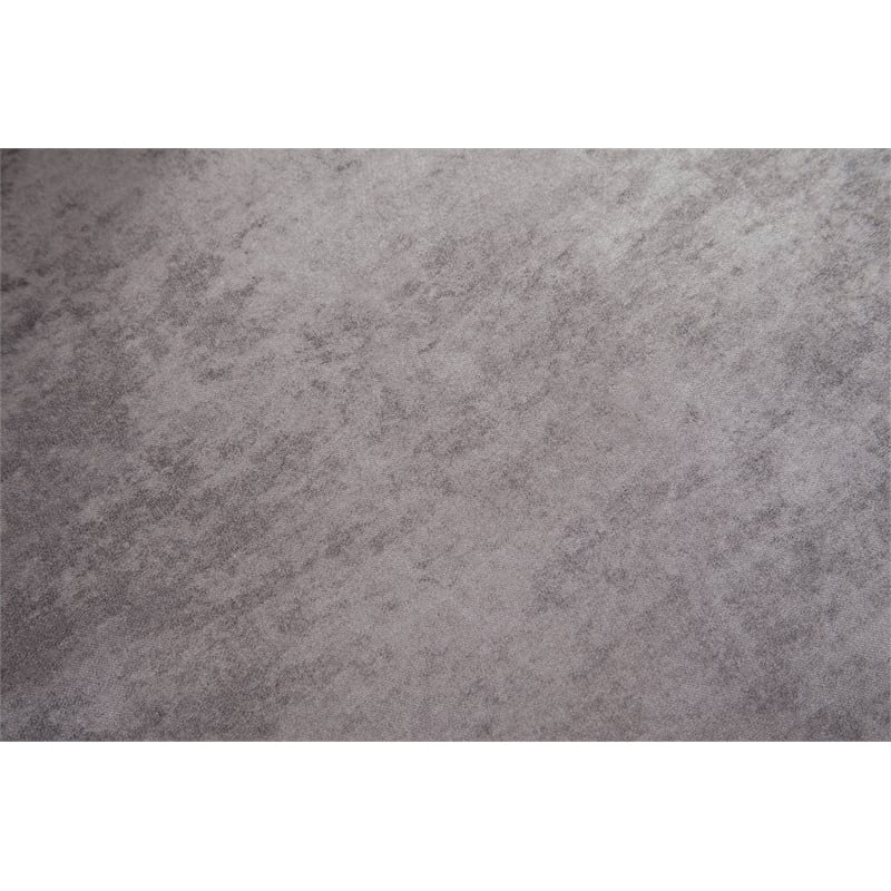 Pemberly Row Traditional Charcoal & Black Faux Leather L-Shaped Sectional