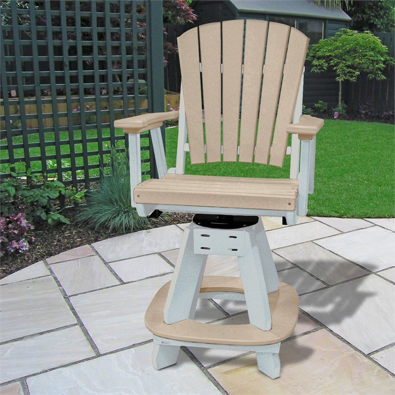 Pemberly Row Coastal Five Piece Square Counter Height Dining Set in Brown