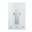 Pemberley Row Engineered Wood White Wardrobe Closet Rectangular Durable 74.2