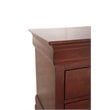 Pemberly Row Set of 2 Twin Sleigh Bed and 2-Drawer Nightstand in Cherry
