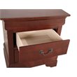 Pemberly Row Set of 3 Queen Sleigh Bed and Dresser and Nightstand in Cherry