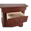 Pemberly Row Set of 4 Queen Sleigh Bed & Dresser & Nightstand & Mirror in Cherry