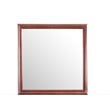 Pemberly Row Set of 4 Queen Sleigh Bed & Dresser & Nightstand & Mirror in Cherry