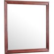 Pemberly Row Set of 4 Full Sleigh Bed & Dresser & Nightstand & Mirror in Cherry