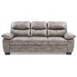 Pemberly Row Set of 2 Faux Leather Loveseat and Sofa in Gray
