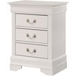 Pemberly Row Set of 2 Engineered Wood 3-Drawer Nightstands in White