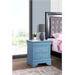 Pemberly Row Set of 2 Engineered Wood 2-Drawer Nightstands in Teal
