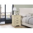 Pemberly Row Set of 2 Engineered Wood 3-Drawer Nightstands in Beige