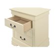 Pemberly Row Set of 2 Engineered Wood 3-Drawer Nightstands in Beige