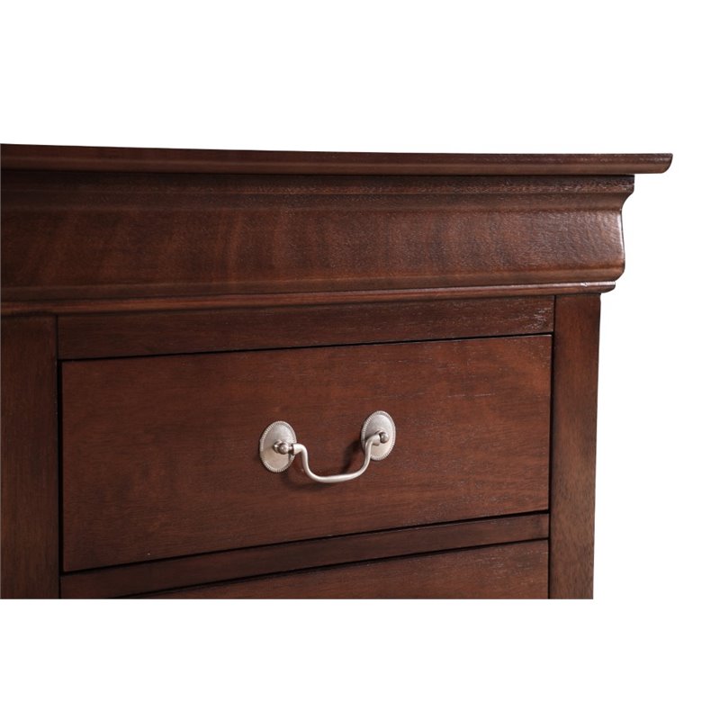 Pemberly Row Set of 2 Engineered Wood 2-Drawer Nightstands in Cappuccino