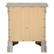 Pemberly Row Set of 2 Engineered Wood 2-Drawer Nightstands in Silver Champagne
