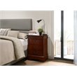 Pemberly Row Set of 2 Engineered Wood 3-Drawer Nightstands in Cherry