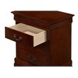 Pemberly Row Set of 2 Engineered Wood 3-Drawer Nightstands in Cherry