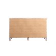 Pemberly Row Set of 2 Transitional 6-Drawer Dresser and Mirror in White