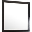 Pemberly Row Set of 2 Transitional 6-Drawer Dresser and Mirror in Black