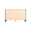 Pemberly Row Set of 2 Transitional 6-Drawer Dresser and Mirror in Black