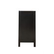 Pemberly Row Set of 2 Transitional 6-Drawer Dresser and Mirror in Black
