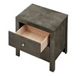 Pemberly Row Set of 2 Engineered Wood 2-Drawer Nightstands in Gray