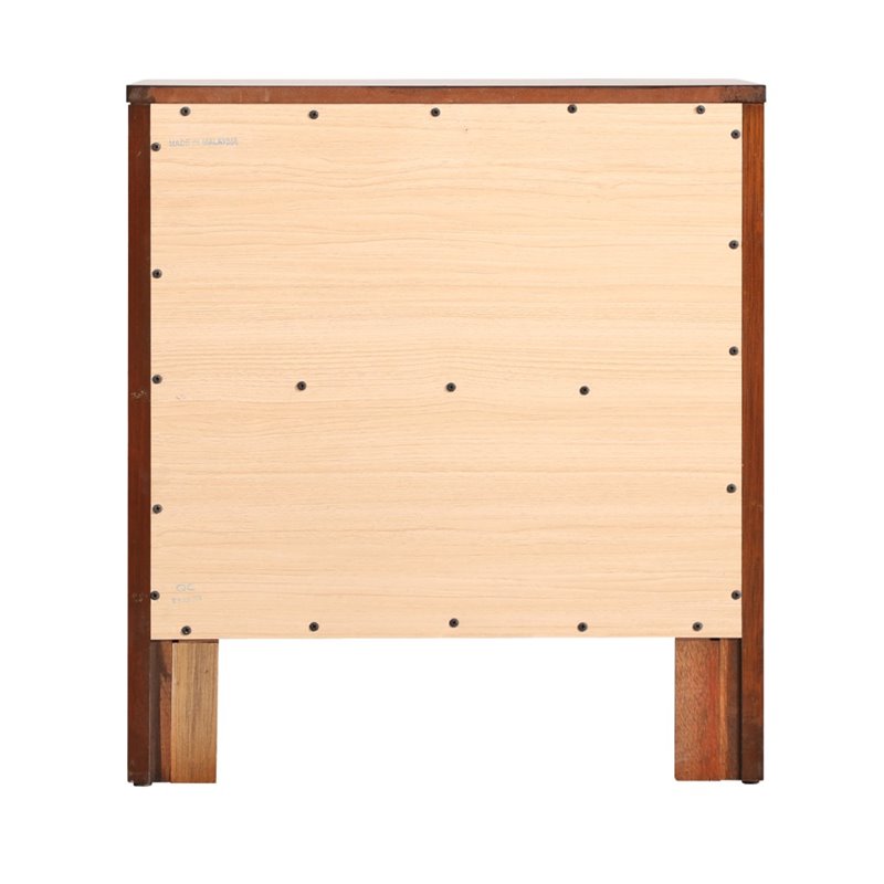 Pemberly Row Set of 2 Engineered Wood 2-Drawer Nightstands in Cherry