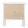 Pemberly Row Set of 3 Transitional Dresser and Nightstand and Mirror in White
