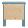 Pemberly Row Set of 2 Engineered Wood 2-Drawer Nightstands in Teal