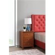Pemberly Row Set of 2 Engineered Wood 3-Drawer Nightstands in Oak