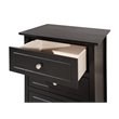 Pemberly Row Set of 2 Engineered Wood 3-Drawer Nightstands in Black