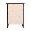 Pemberly Row Set of 2 Engineered Wood 3-Drawer Nightstands in Black