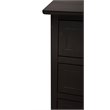 Pemberly Row Set of 2 Engineered Wood 3-Drawer Nightstands in Black