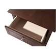 Pemberly Row Set of 2 Engineered Wood 3-Drawer Nightstands in Cappuccino
