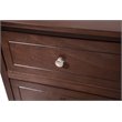 Pemberly Row Set of 2 Engineered Wood 3-Drawer Nightstands in Cappuccino