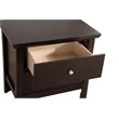 Pemberly Row Set of 2 Engineered Wood 2-Drawer Nightstands in Espresso