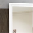 Pemberly Row Set of 3 Modern Dresser and Nightstand and Mirror in White