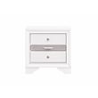 Pemberly Row Set of 3 Modern Dresser and Nightstand and Mirror in White