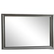 Pemberly Row Set of 2 Modern Wood Dresser and Mirror in Gray