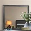 Pemberly Row Set of 2 Modern Wood Dresser and Mirror in Gray