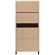 Pemberly Row Transitional Wood 2-Door Accent Storage Cabinet in Tobacco