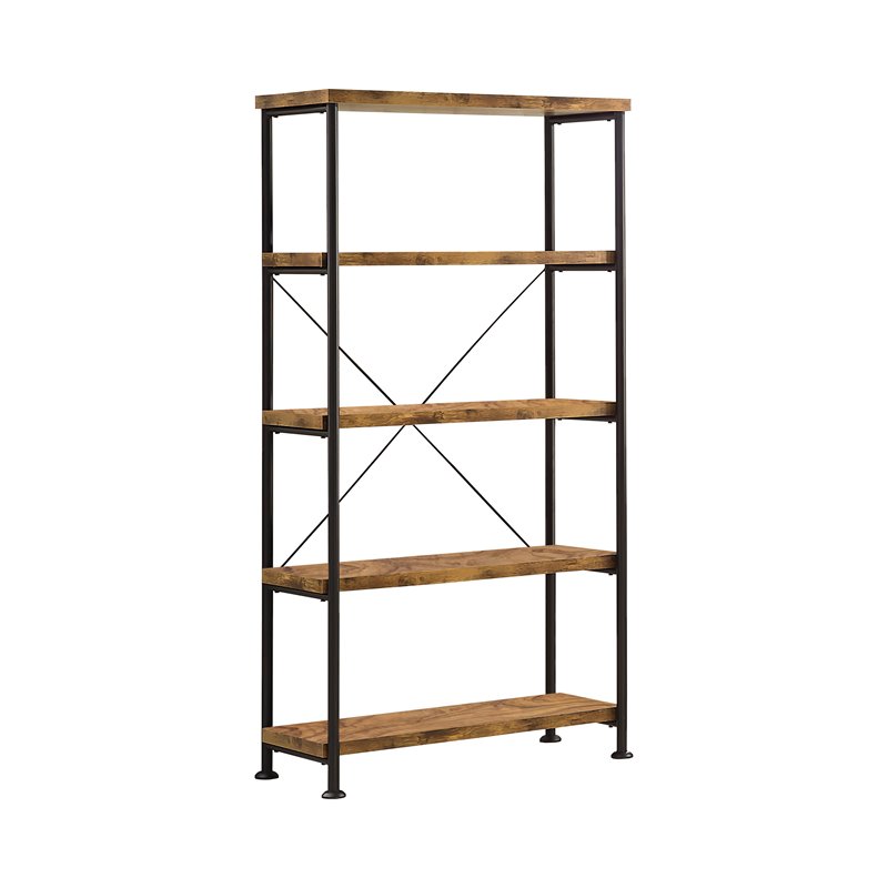 Pemberly Row 2-Piece 3-Drawer Farmhouse Wood Writing Desk Set in Nutmeg
