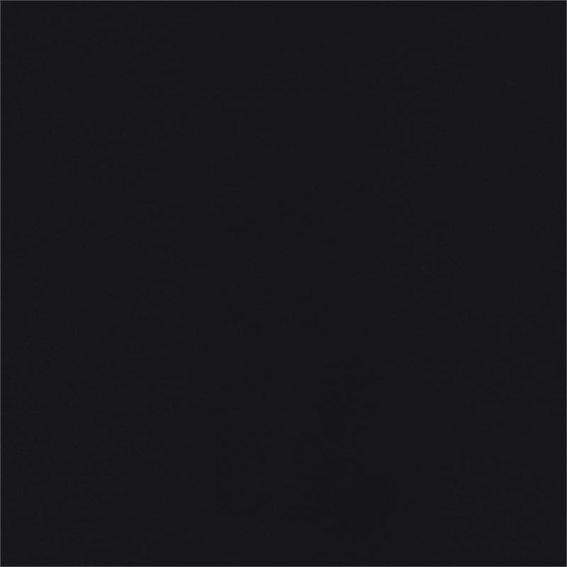 Pemberly Row Modern Glass Shelf Curio Cabinet Clear and Black