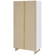 Pemberly Row Coastal 65-inch 6-shelf Wood Bookcase White and Distressed Pine
