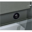 Pemberly Row 3-Drawer Engineered Wood Makeup Vanity and Stool Set in Gray